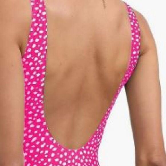 One Piece Swimsuit Low Back Tummy Control Ruched Retro Bathing Suit V Neck Wrap - Picture 8 of 8